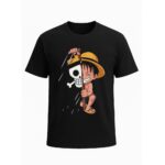 Black Printed T-shrit (One peace) (2)