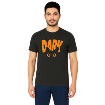Friendly Looks Men Printed Olive Green Cotton T-Shirt | Regular Fit Round Neck cotton T-Shirt